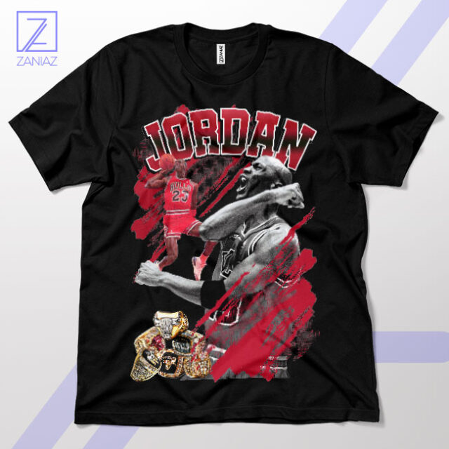 GOAT Rings Michael Jordan Championship T-Shirt