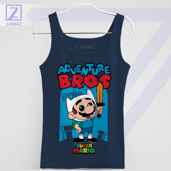 Game On Mario Adventure Time Tank Top