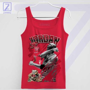 Glory Michael Jordan Championship Rings Red Tank Top