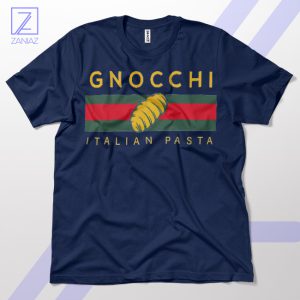 Gnocchi Pasta Parody Deliciously Stylish Navy T-Shirt