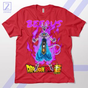 God of Destruction Beerus Dragon Ball Red T-Shirt