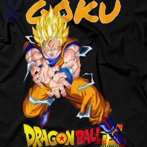 Goku Super Saiyan Kamehameha Attack T-Shirt 2