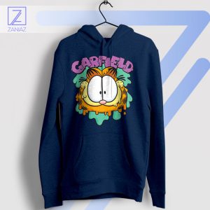 Gooey Goodness Garfield Slime Navy Hoodie
