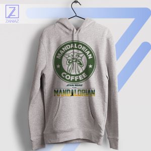 Grogu Enjoy Your Mandalorian Coffee Sport Grey Hoodie