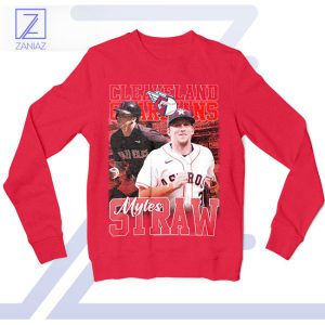 Guardians' Flash Myles Straw MLB Red Sweatshirt