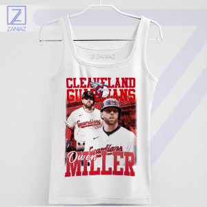 Guardians' Infield Star Owen Miller White Tank Top