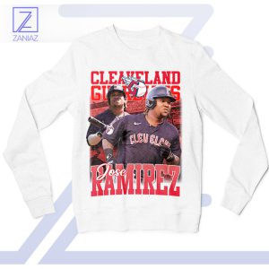 Guardians' Pride José Ramírez Power White Sweatshirt