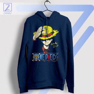 Gum-Gum Signature Monkey D Luffy Navy Hoodie