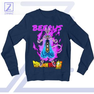 Hakai Power Beerus Dragon Ball Z Navy Sweatshirt