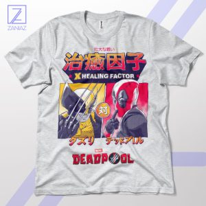 Healing Factor Duo Deadpool x Wolverine Sport Grey T-Shirt