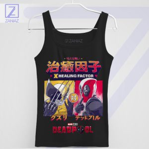 Healing Humor Deadpool x Wolverine Black Tank Top