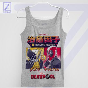 Healing Humor Deadpool x Wolverine Sporrt Grey Tank Top