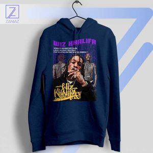 Hip-Hop Insight Wiz Khalifa Quote Navy Hoodie