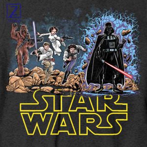 Iconic Star Wars Characters Fan Art Sweatshirt 2