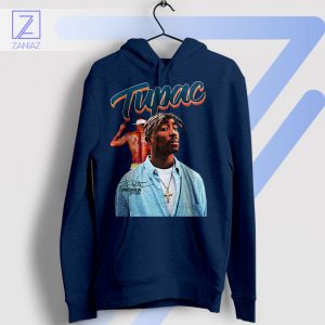 Immortalized in Music Tupac 71-96 Signature Navy Hoodie