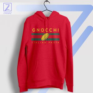 Italian Chic with a Twist Gnocchi Pasta Red Hoodie
