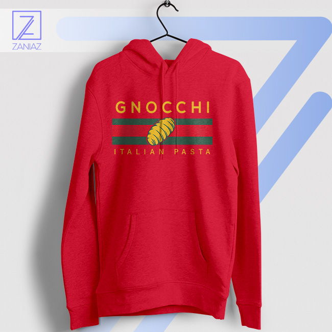 Italian Chic with a Twist Gnocchi Pasta Red Hoodie