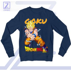 Kamehameha Power Goku Super Saiyan Navy Sweatshirt