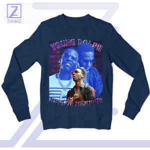 King of the Jungle Young Dolph Navy Sweatshirt
