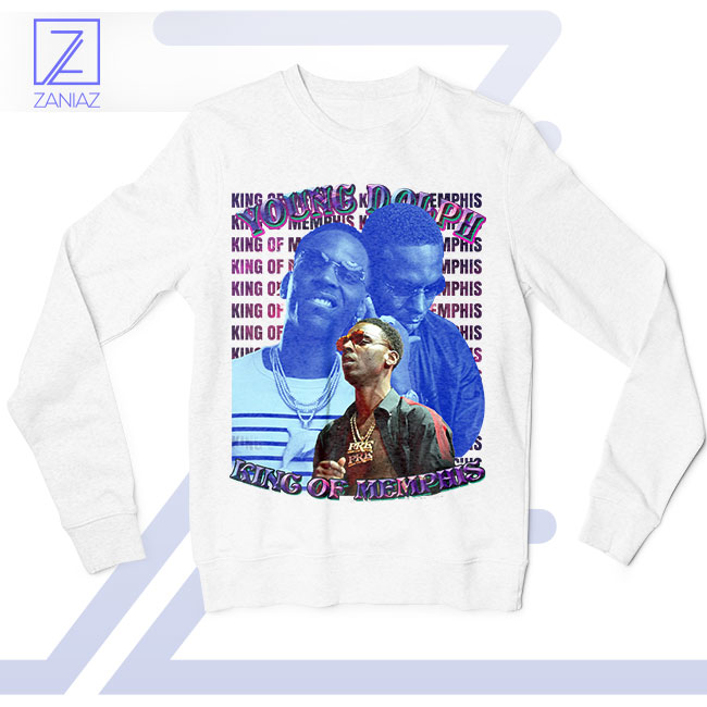King of the Jungle Young Dolph White Sweatshirt