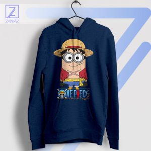 Luffy's Minion Crew Quest One Piece Navy Hoodie