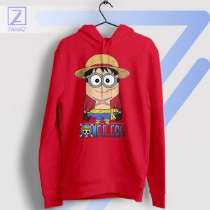 Luffy's Minion Crew Quest One Piece Red Hoodie