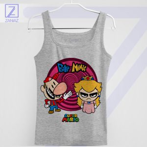 Mario Bros Mischief Billy and Mandy Sport Grey Tank Top