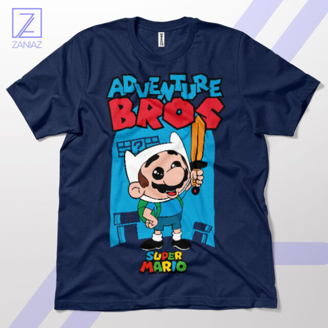 Mario Bros Style Adventure Time T-Shirt
