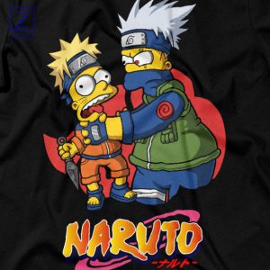 Ninja Family Fun Bart and Homer T-Shirt 2