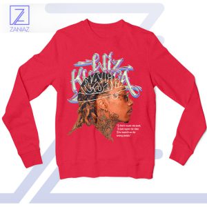 No Regrets Only Growth Wiz Khalifa Red Sweatshirt