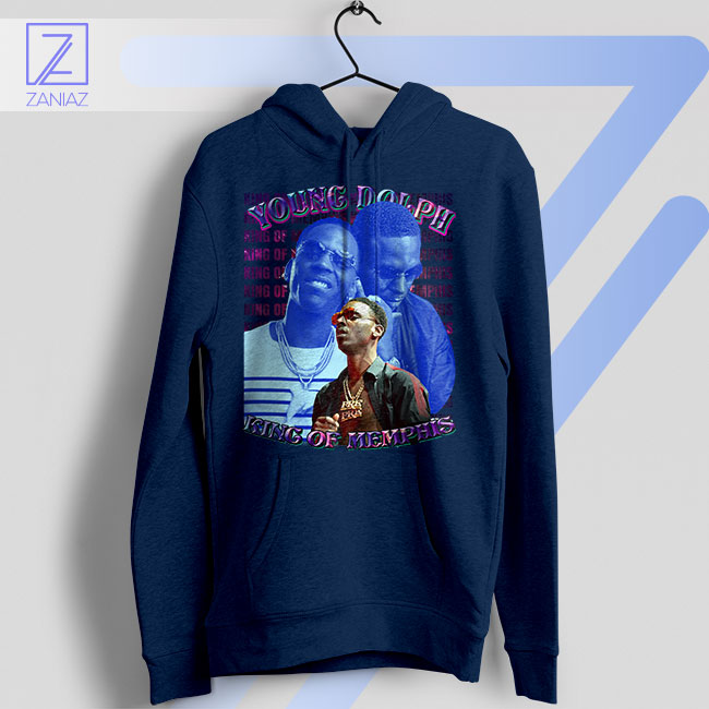 Paper Route Pride Young Dolph Navy Hoodie