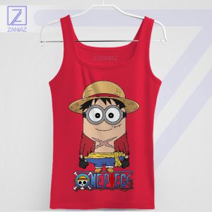 Pirate King Minion Monkey D Luffy Red Tank Top