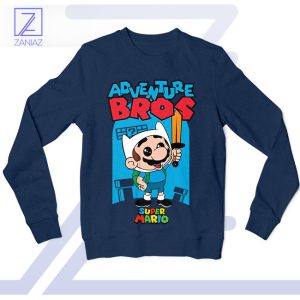 Pixel Perfect Mario Adventure Time SweatshirtPixel Perfect Mario Adventure Time Sweatshirt