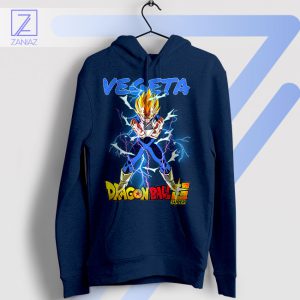 Power Beyond Limits Vegeta Saiyan Navy Hoodie