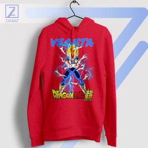 Power Beyond Limits Vegeta Saiyan Red Hoodie