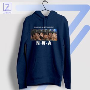 Rap Revolutionaries NWA Street Knowledge Navy Hoodie