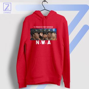 Rap Revolutionaries NWA Street Knowledge Red Hoodie