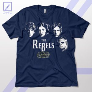 Rebel Force Awakens The Fab Four Navy T-Shirt