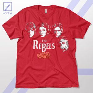 Rebel Force Awakens The Fab Four Red T-Shirt