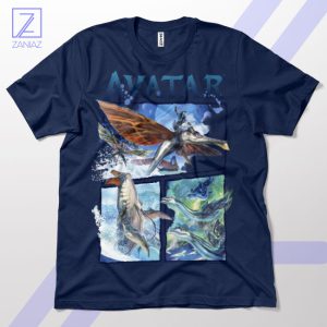 Ride the Waves Avatar Way of Water Navy T-Shirt