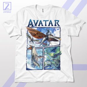 Ride the Waves Avatar Way of Water White T-Shirt
