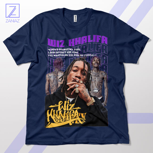 Rolling Papers Swagger Wiz Khalifa Navy T-Shirt
