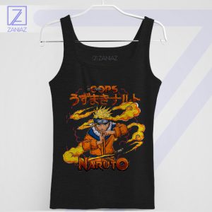 Sage Mode Mastery Naruto Uzumaki Black Tank Top