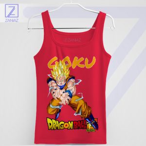 Saiyan Warrior's Pride Goku Kamehameha Red Tank Top