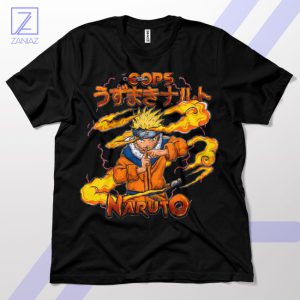 Shadow Clone Jutsu Naruto Uzumaki Black T-Shirt