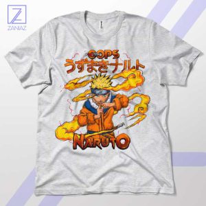 Shadow Clone Jutsu Naruto Uzumaki Sport Grey T-Shirt