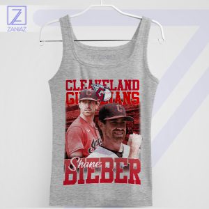 Shane Bieber's Triumph Guardians Sport Grey Tank Top