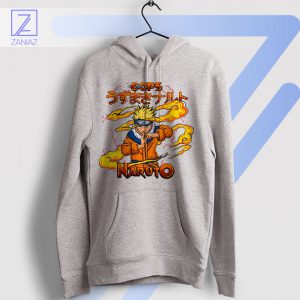 Shinobi Way Naruto Uzumaki Graphic Sport Grey Hoodie
