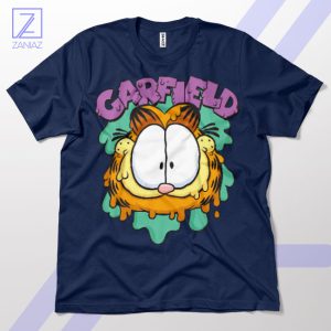 Slick and Slime Fun with Garfield Navy T-Shirt