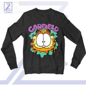 Slime-tastic Style with Garfield Black Sweatshirt